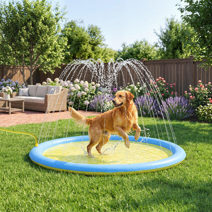 Dog Splash Pad for Garden, Patio, Summer Fun, 170 cm