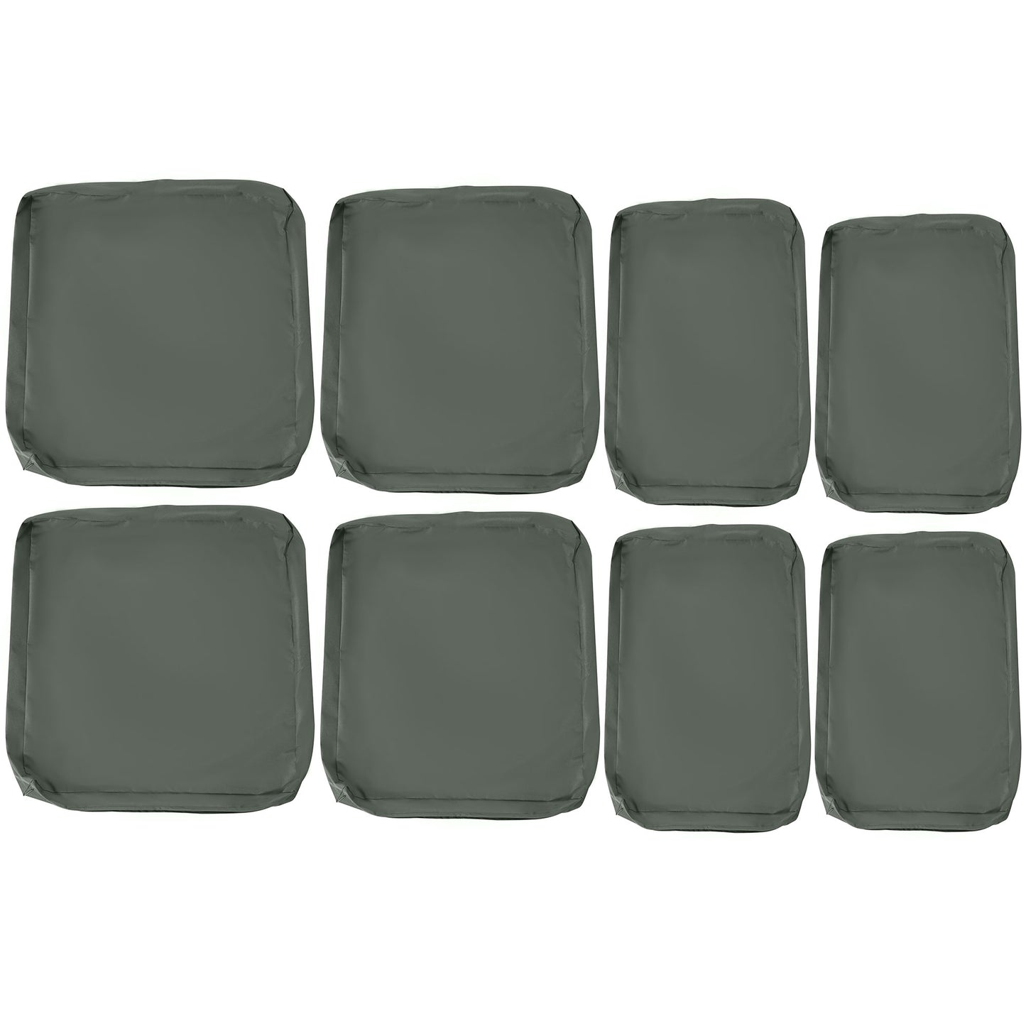 Replacement Cushion Cover Garden Rattan Patio Furniture Seat Cover Polyester Outdoor Deep Grey- No Cushion Included