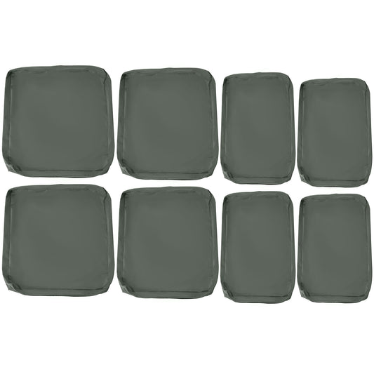 Replacement Cushion Cover Garden Rattan Patio Furniture Seat Cover Polyester Outdoor Deep Grey- No Cushion Included