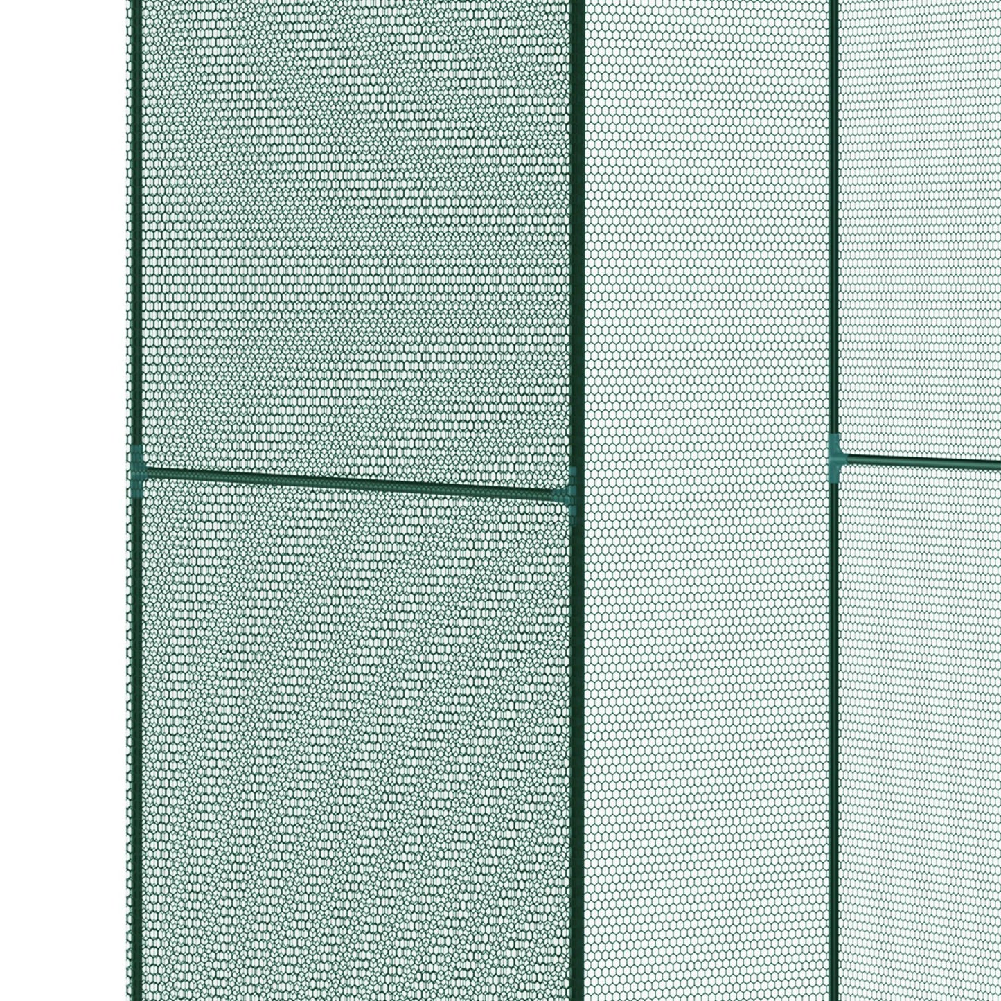120 x 120cm Compact Plant Cage, with Netting - Green