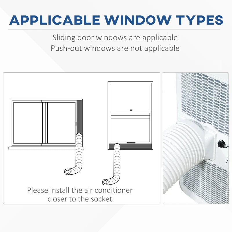 10,000 BTU - 3-in-1 - Portable Air Conditioning Unit with Dehumidifier, Cooling Fan and Remote Control