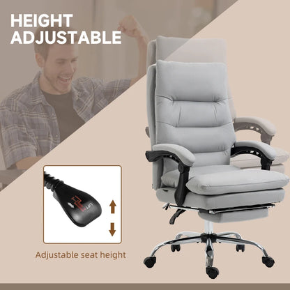 Office Chair with Pull Out Footrest & Heating / Massage Functions