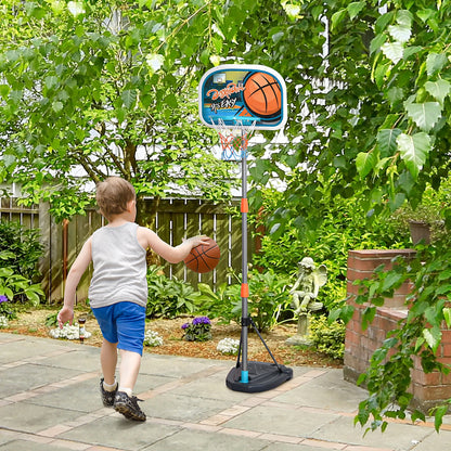 Height Adjustable Basketball Hoop for Kids with Basketball Included