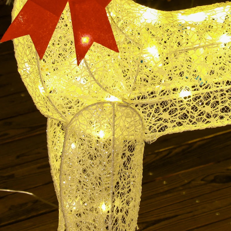 Three Piece LED Reindeer Set Christmas Decoration