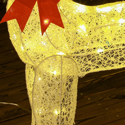 Three Piece LED Reindeer Set Christmas Decoration