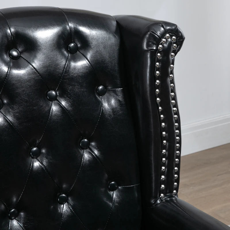 Wingback Accent - Chesterfield Style - Armchair with Nail Head Trim