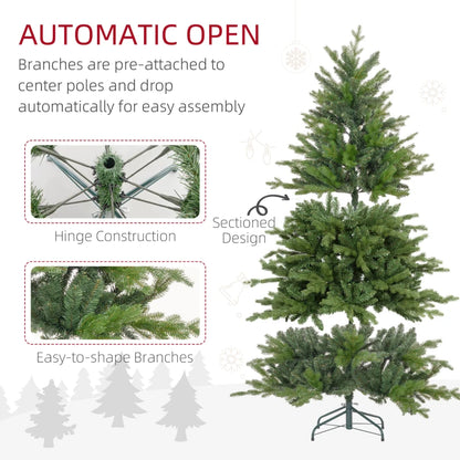 7ft - Bare Christmas Tree with Metal Base Included