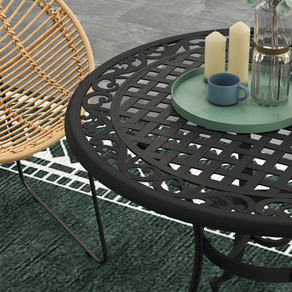 Round Bistro Table with Parasol Hole - (Table Only)