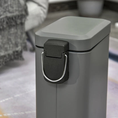 5L - Compact Steel Body - Step Bin with Removable Bucket and Quiet Close Lid