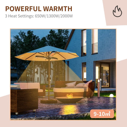 2000W - Parasol Mounted Infrared Heater - (Parasol not Included)