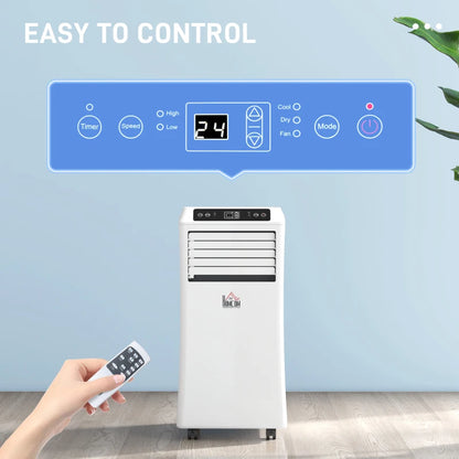 10,000 BTU - 3-in-1 - Portable Air Conditioner Unit with Dehumidifying Setting, Cooling Fan, Digital Display and Remote Control