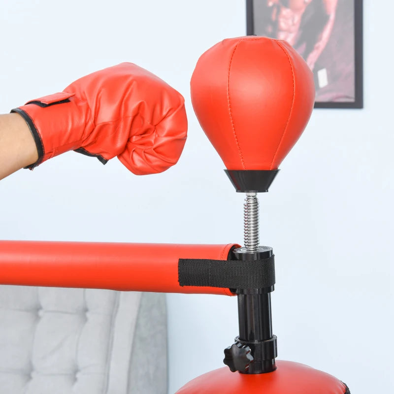 3-in-1 - Freestanding Boxing Bag / Punching Bag, Rotating Arm and Speedball (Water Fillable Base)