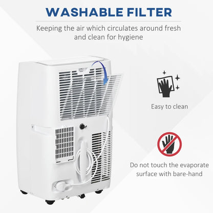 12,000 BTU - 3-in-1 - Air Conditioner Unit with Dehumidifier, 3 Speed Cooling Fan, LED Display and Remote Control