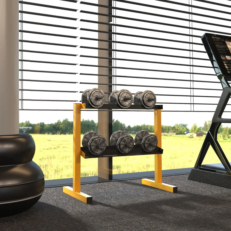 (270kg Capacity) - 2-Tier - Dumbbell Rack Stand / Organiser (Dumbbells not Included)