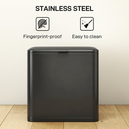 8L Hanging Kitchen Bin, Rubbish bin with Lid and Removable Inner Bucket for Kitchen Cabinet Door, Under Sink, Office