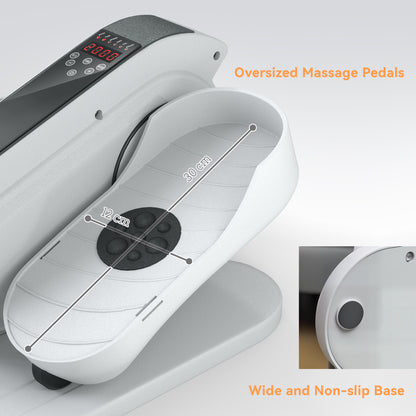 Under Desk Elliptical Machine, Seated Pedal Exerciser, Mini Electric Elliptical Machine for Seniors with LCD Monitor