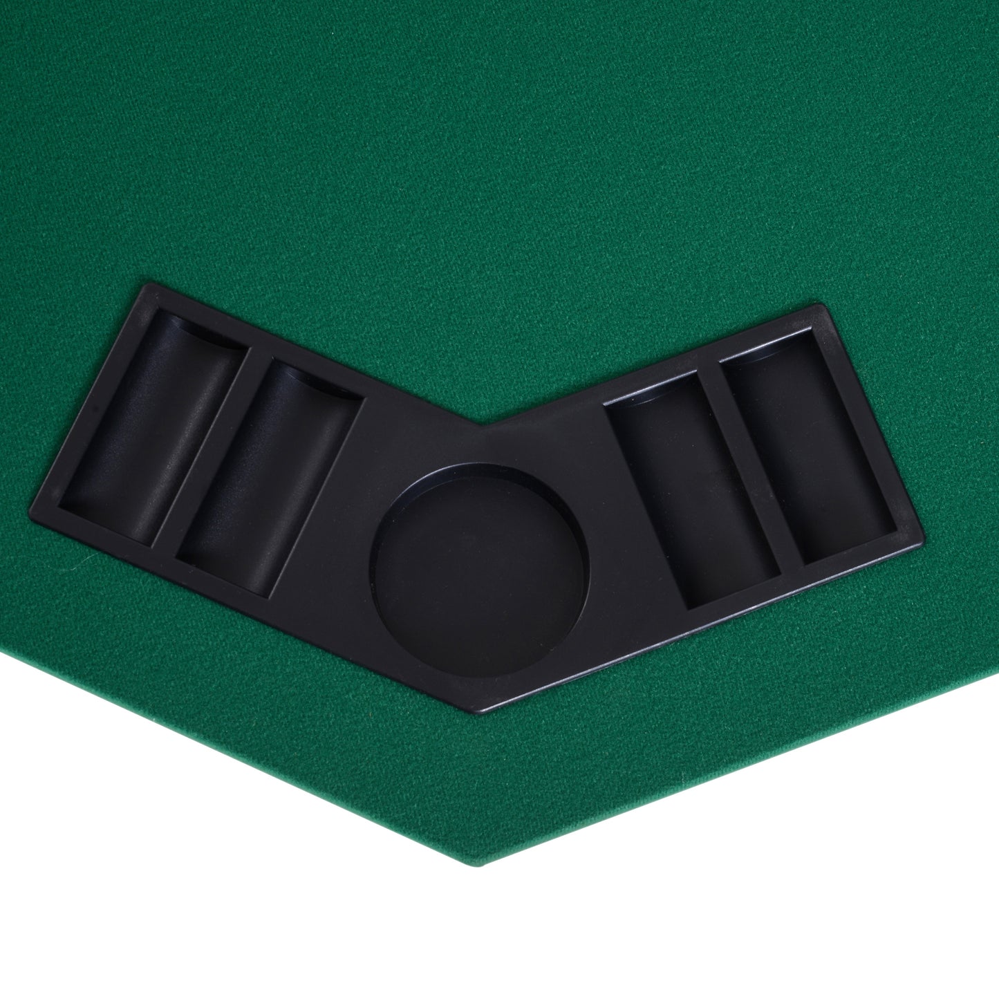 1.2m/48 Inches Foldable Poker Table Top 8 Players Blackjack Tables Chip Trays