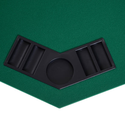 1.2m/48 Inches Foldable Poker Table Top 8 Players Blackjack Tables Chip Trays