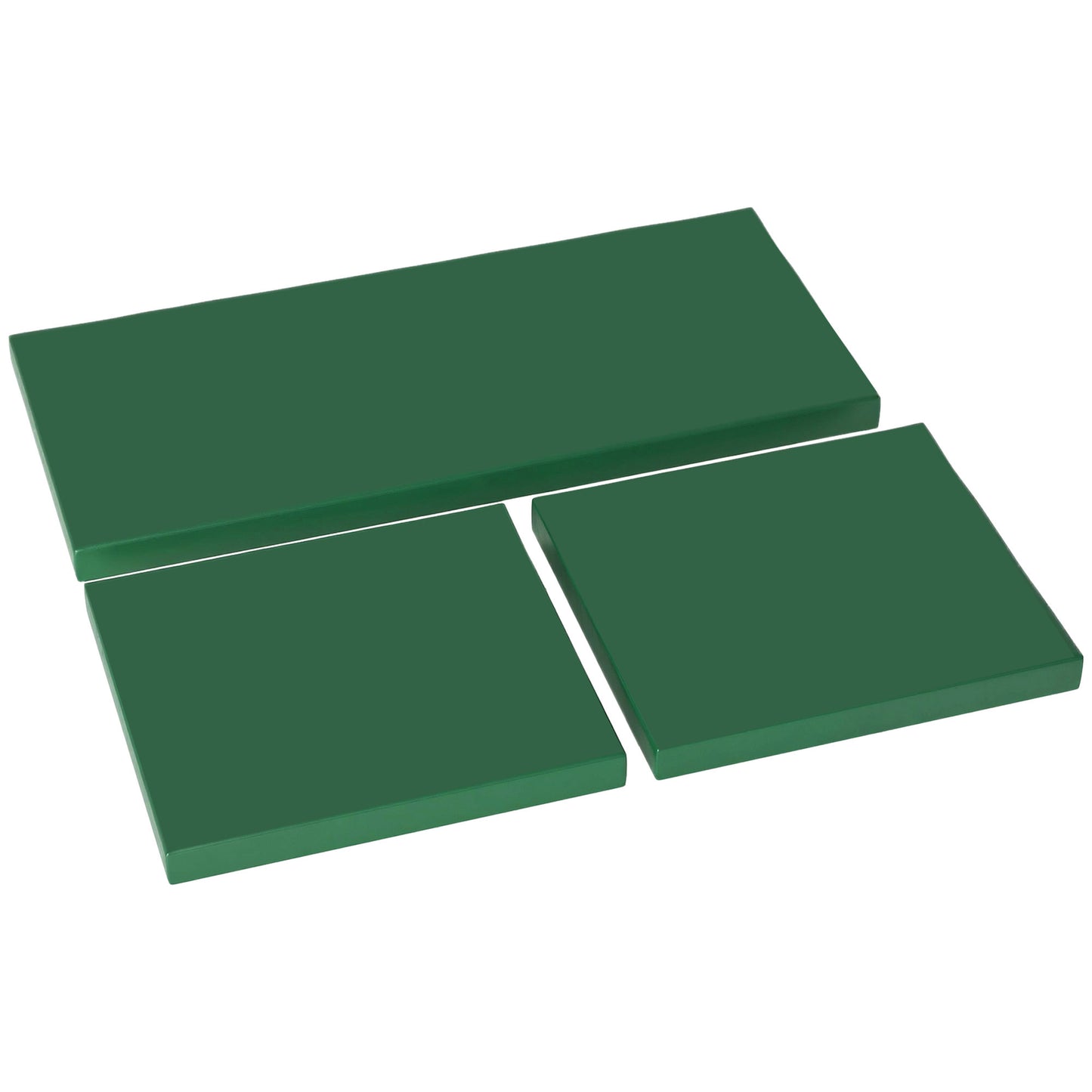 Outdoor Seat Cushion Pads for Rattan Furniture, 3 PCs Garden Furniture Cushions, Green