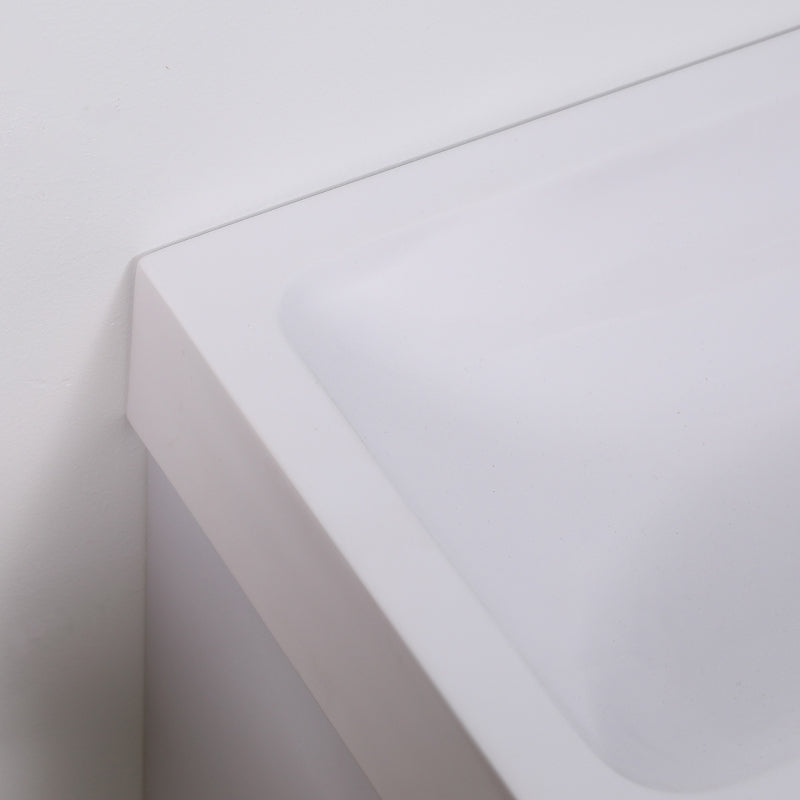 Slimline - Vanity Sink Cabinet with Basin and Cupboard Storage - White