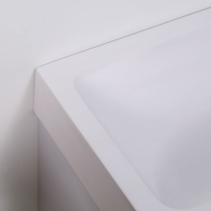 Slimline - Vanity Sink Cabinet with Basin and Cupboard Storage - White