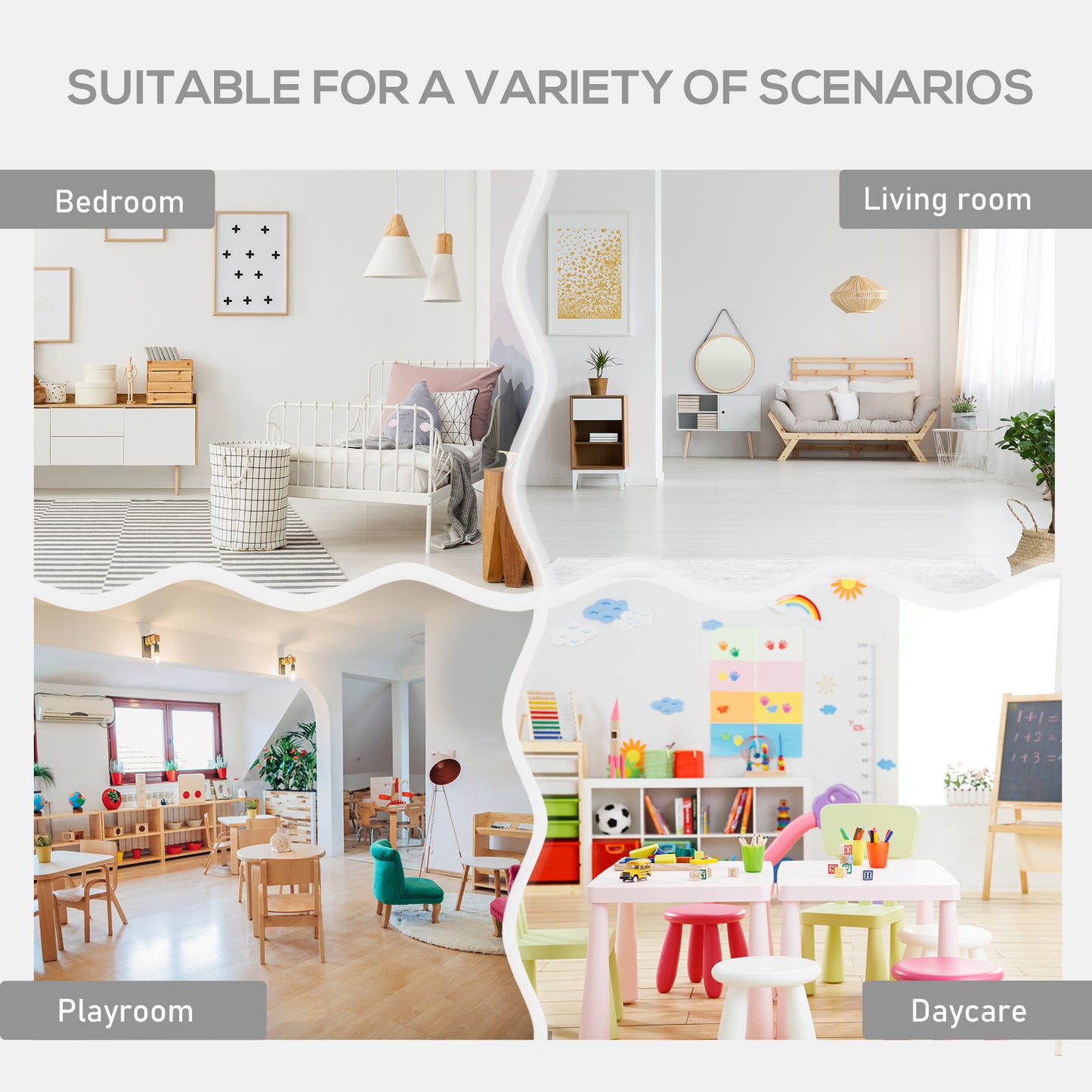 3 Pcs Kids Table & Chairs Set Mini Seating Furniture Home Playroom Bedroom Dining Room w/ Storage Drawers Safe Corners for 2