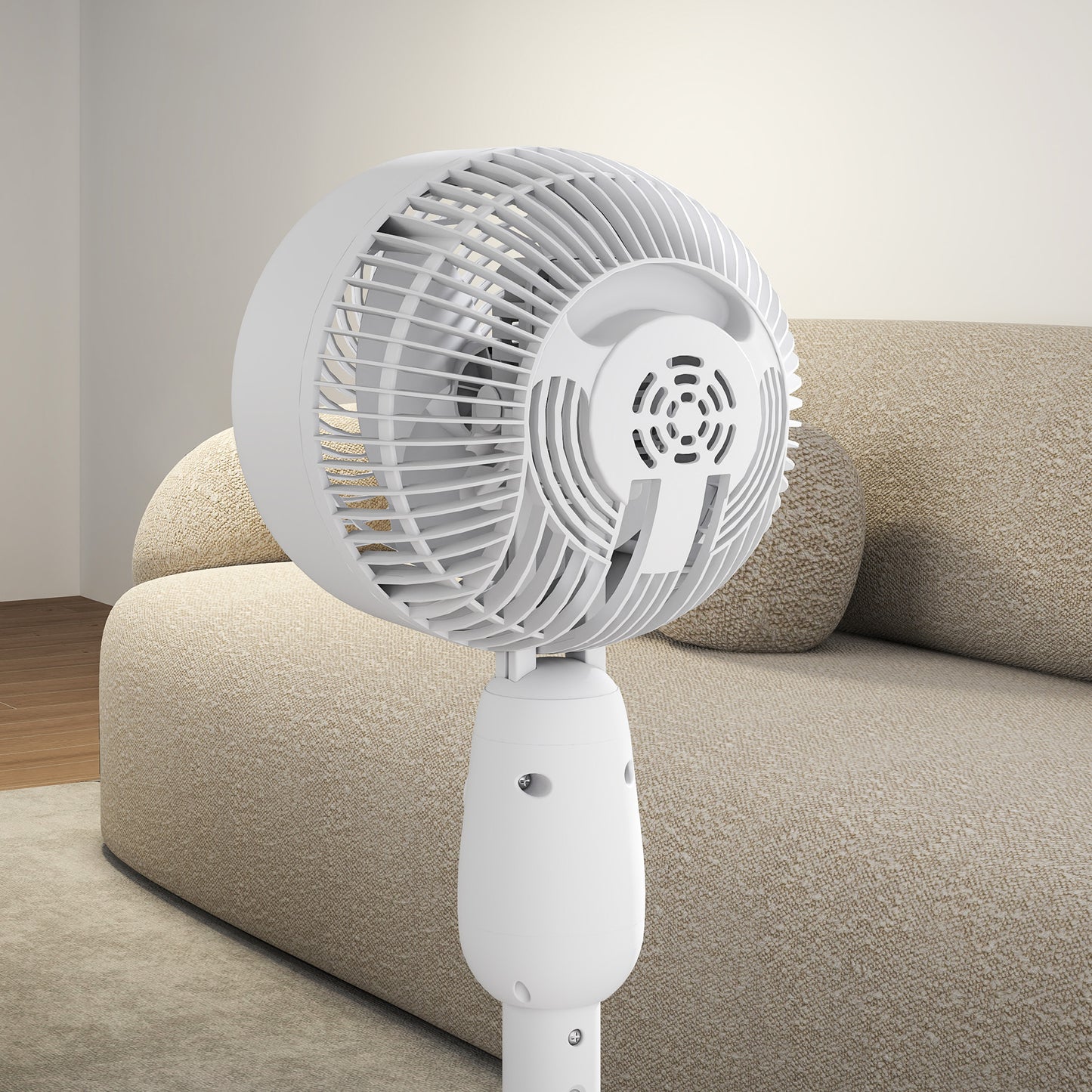 Pedestal Fan, Powerful Air Circulator, 36 Inch Floor Standing Fan with 3 Speed Settings, 70° Oscillating for Bedroom