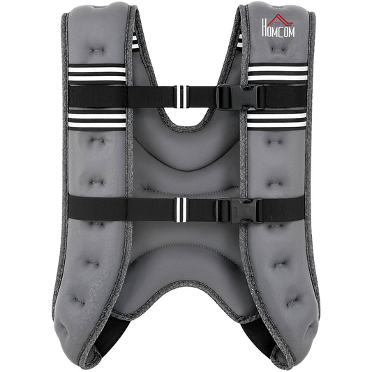 8KG Weighted Vest, Running Weight Vest with Adjustable Strap, Convenient Pocket and Reflective Strips for Men and Women