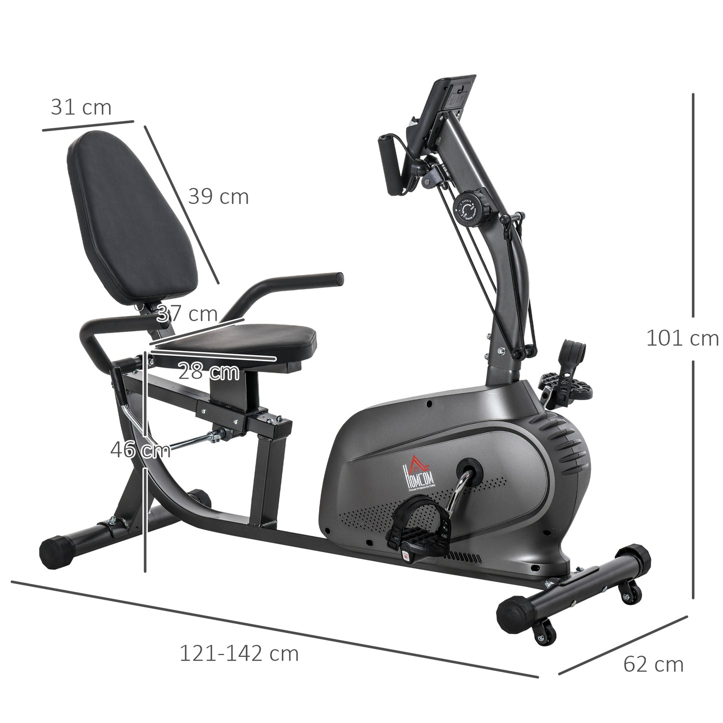 Recumbent Seated Exercise Bike, Recovery Rehab Exercise Bike Home Exerciser