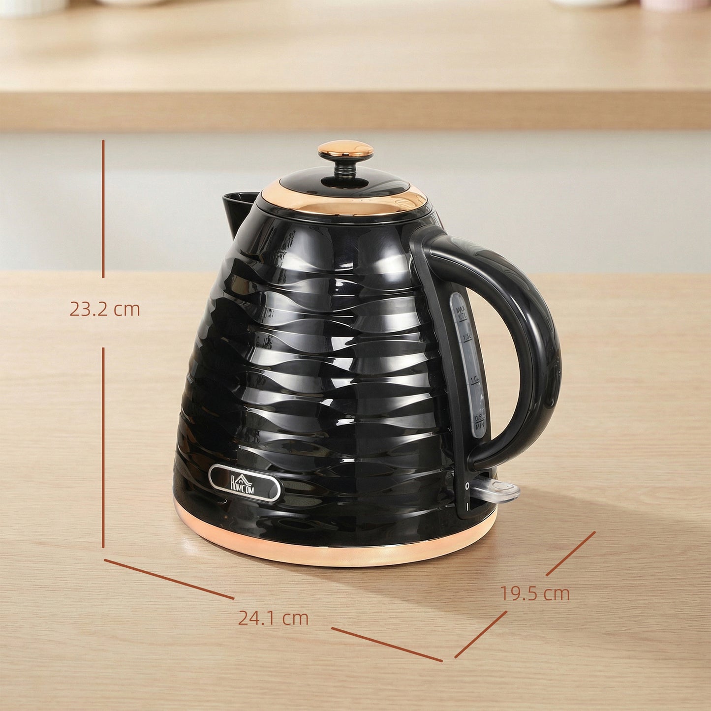 3kW Rapid Boil Honeycomb Kettle - Black