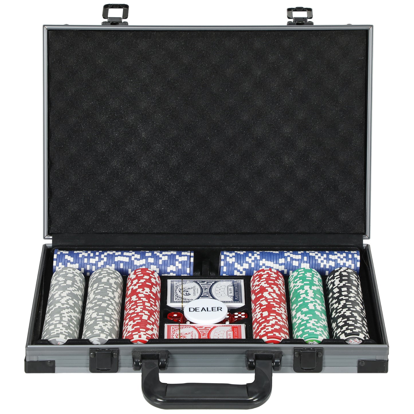 400-Piece Poker Chips Set with Lightweight ABS Case, Casino Texas Holdem Poker Set with Mat, 11.5g Numbered Poker Chips