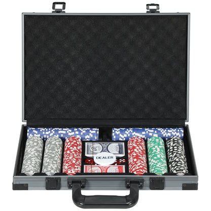 400-Piece Poker Chips Set with Lightweight ABS Case, Casino Texas Holdem Poker Set with Mat, 11.5g Numbered Poker Chips