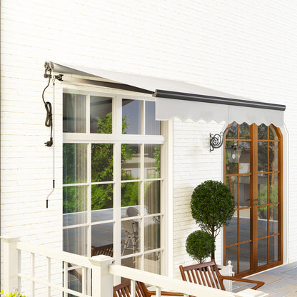 2.5 x 2m Electric Awning with Remote Controller, Aluminium Frame DIY Retractable Awning