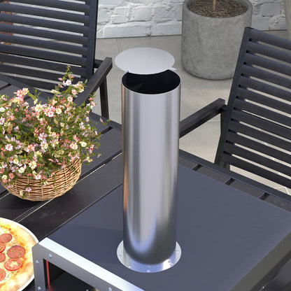 Portable Wood Pellet Pizza Oven with 12" / 30cm Rotating Pizza Stone, Peel and Cover, Wood Fired Pizza Maker