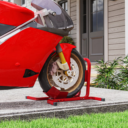 Metal Motorcycle Motorbike Wheel Chock Locking Stand System 17", 19", 21"/43, 48