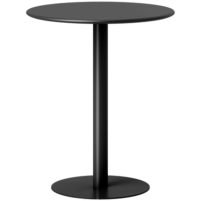 Dining Table, Round Kitchen Table with Steel Base for Living Room, Dining Room, 60 x 60 x 72cm, Black