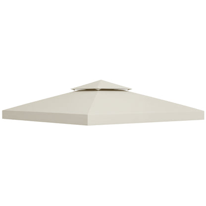 3 x 3 m Replacement Gazebo Canopy - Cream White
