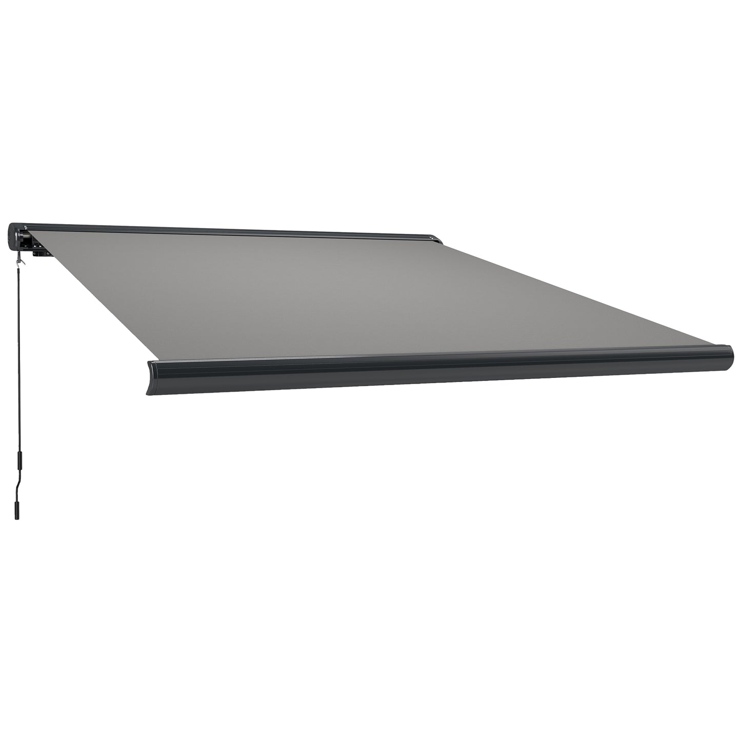 3.5 x 3 m Electric Awning with Remote Controller, Aluminium Frame DIY Retractable Awning