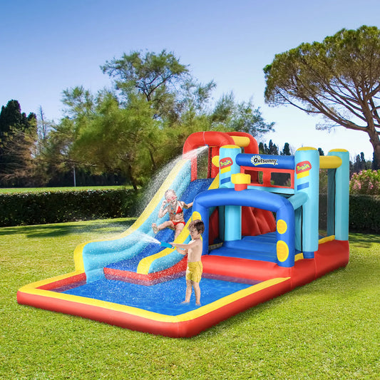 4in1 Bouncy Castle with Water Pool Feature and Slide