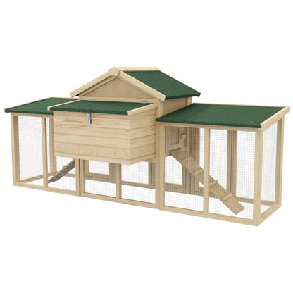 Large Chicken Coop with Run Backyard and Nesting Boxes