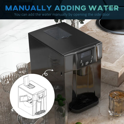 2in1 Water Dispenser & Ice Maker with 3L Tank and Adjustable Ice Cube Sizing