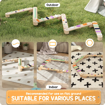 Wooden Coordination / Agility Balance Beam for Kids
