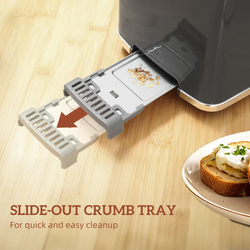 Smart Touch Screen Kettle and Toaster set - Grey