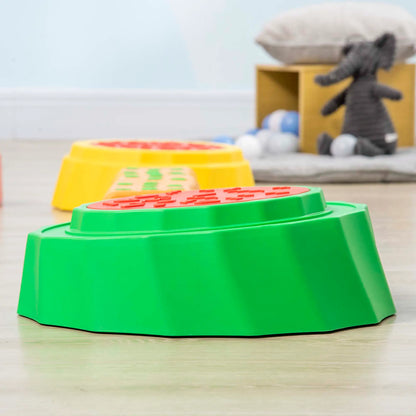 8-Piece Stepping Stone and Balance Beam Set with Anti-Slip Surface & Bottom