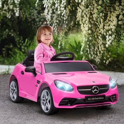 12V Kids Electric Ride On Car with Parental Remote, Two Motors, Music, Lights and Suspension - Pink