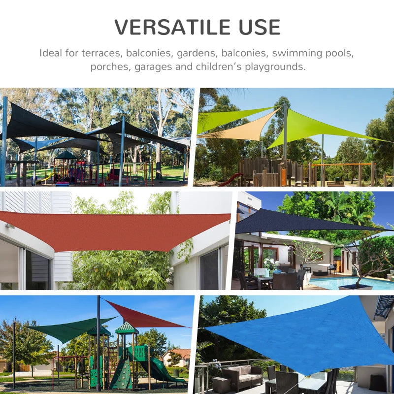 Rectangle Sun Shade Sail Canopy for Seating Area Cover- (5 x 4m)