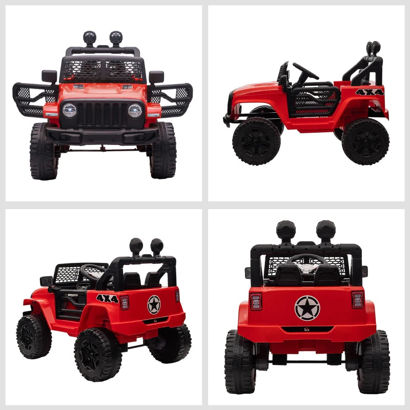 12V Kids Electric Ride On Car Truck Toy SUV with Remote Control - Red