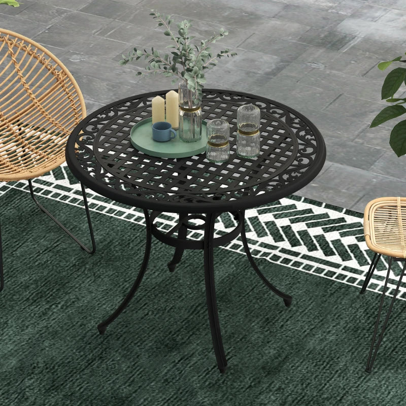 Round Bistro Table with Parasol Hole - (Table Only)