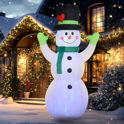 10ft Inflatable Snowman Christmas Decoration with Accessories