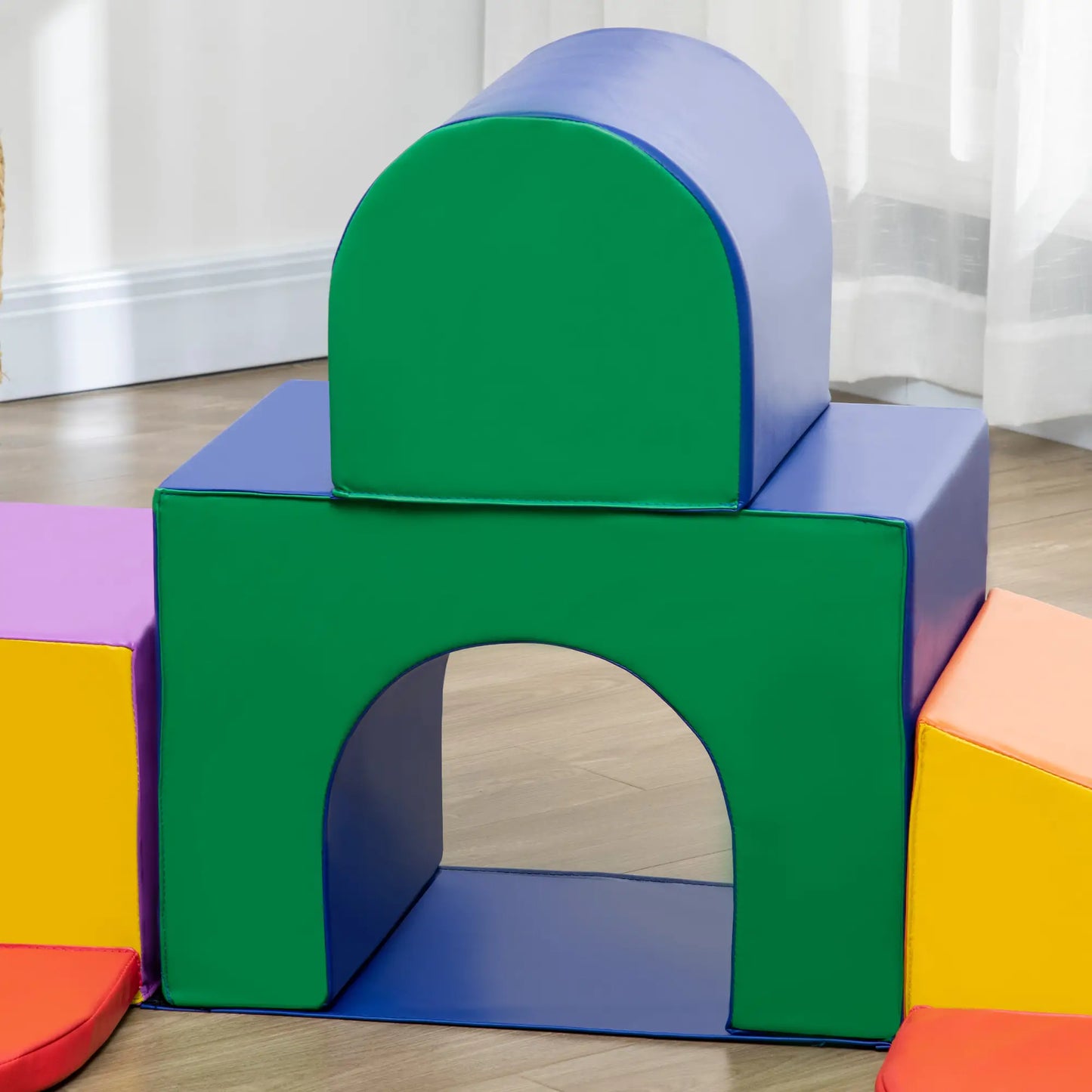 Multi-Coloured 7 Piece Soft Playset for Toddlers